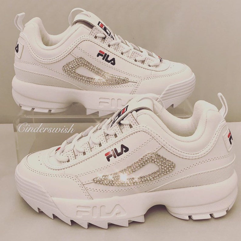 glitter fila shoes
