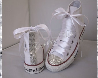 bridal diamante converse shoes