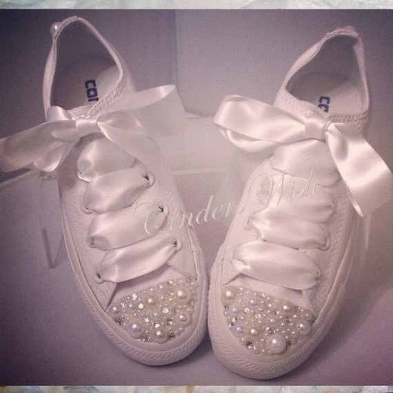 wedding converse pearl