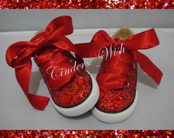 Converse rosse per neonati: stile pantofola rubino