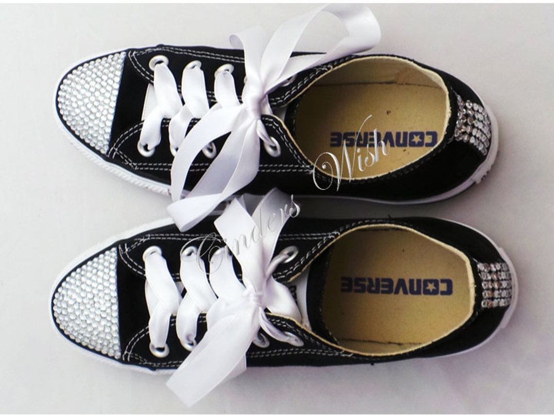 Bling toe converse / sparkle converse / customised diamante Etsy