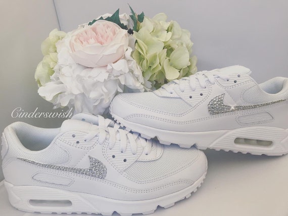 white custom air max 90