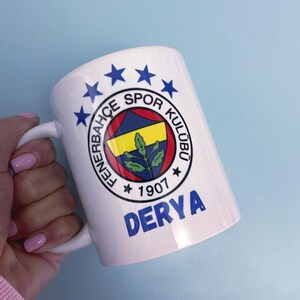 Mens football team gift set / Any team Football Insulated water bottle / Galatasaray, Fenerbahçe, Beşiktaş / Mug, Tumbler, keyring/holiday image 12