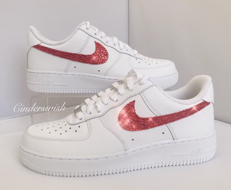 Adult Size Swarovski Nike Air Force Ones With Any Colour Tick - Etsy UK