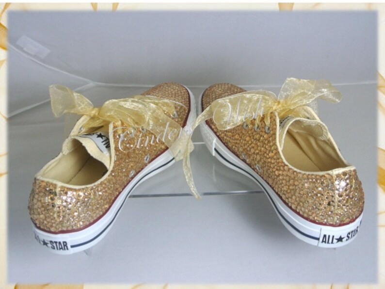 Gold Wedding Converse All Over Gold Sparkling Converse Etsy