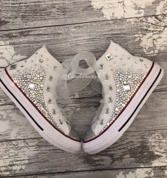 Buy Childrens High Top Crystal Teardrop Converse/sparkle Online in India - Etsy