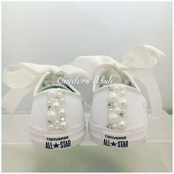white leather childrens converse