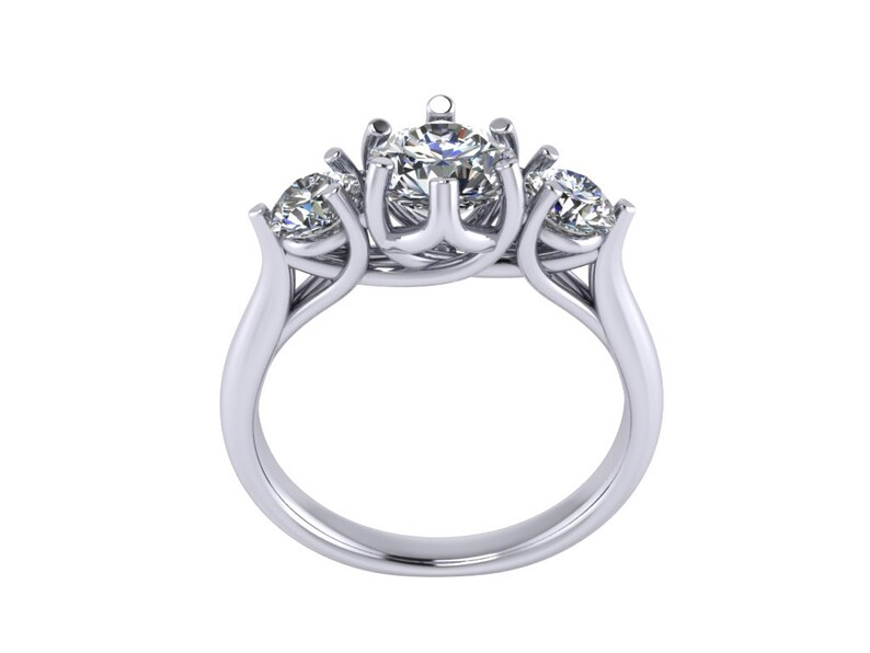 Triology Engagement 3D CAD Ring Digital JT22 Etsy