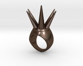 Selbst die Verteidigung Kämpfer Bande Ring polierter Bronze Stahl verbessert bronze Farbe