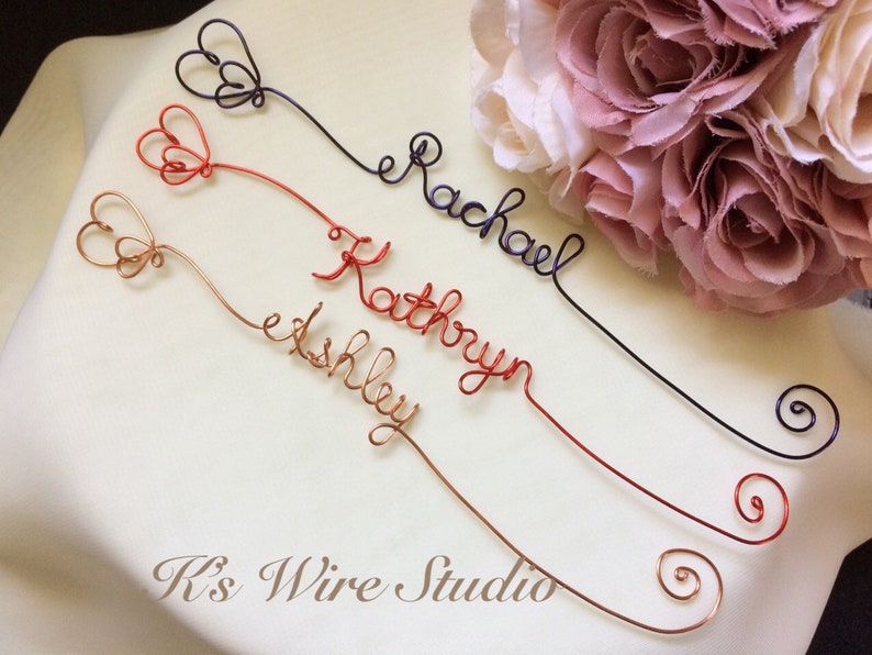 A Custom Wire Bookmark A Personalized Wire Name Bookmark With Etsy
