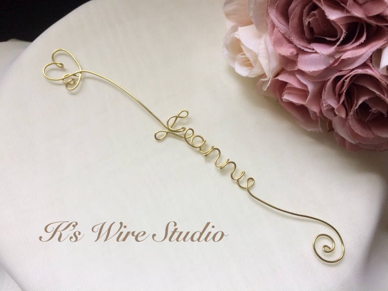A Custom Wire Bookmark A Personalized Wire Name Bookmark With Etsy