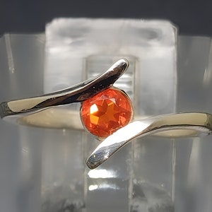 Mexican Fire Opal Ring on Sterling Silver