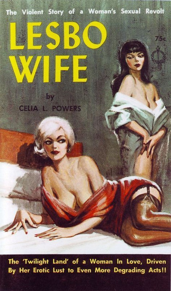 1950s Lesbian Pulp Pb Book Cover Art A3 A2 Poster Reprint Etsy 