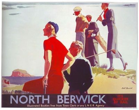 1930/'s GWR Porthcawl Railway A3 Poster Reprint