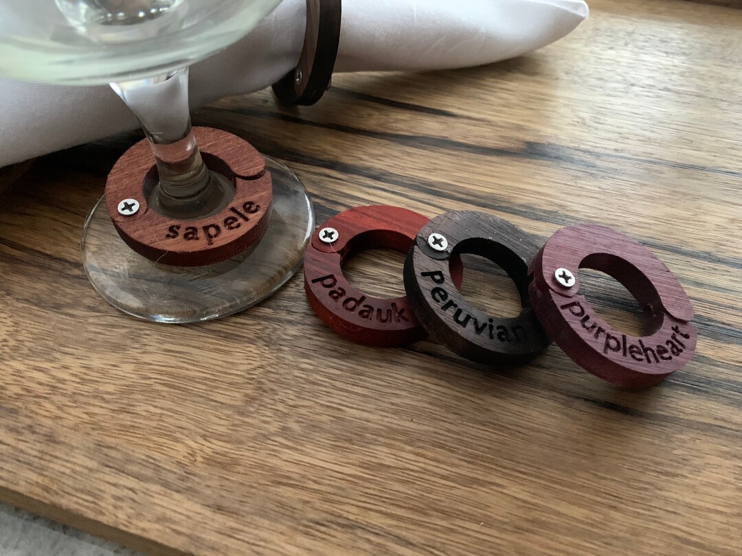 Exotic Stemware Rings Etsy