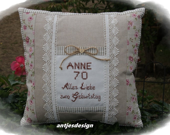 Personalisiertes Oma-Geschenk Kissenbezug – Doppelseitig Bedruckt, 45x45 Cm, Mit 2 Taschen