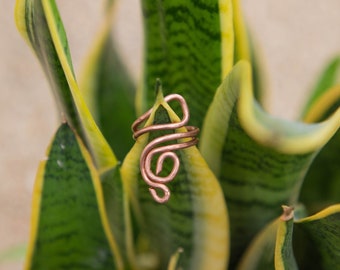 Handmade Spiral Statement Ring