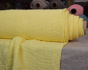 Koizumi Momen-t Solids in Cocoa Brown Cotton Linen Fabric