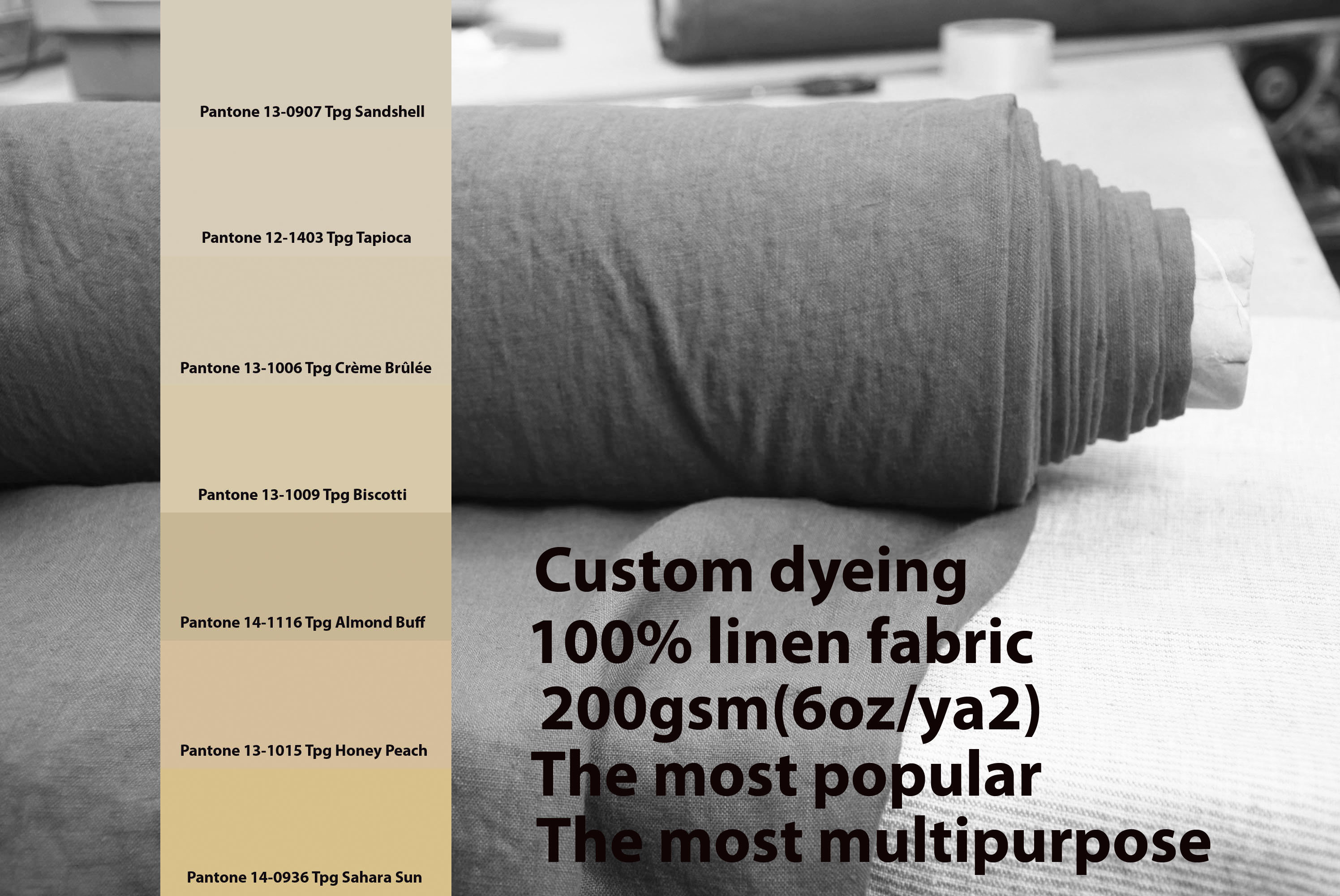 Organic Cotton Stretch Jersey 200gsm - Almond Buff Organic Cotton Stretch Jersey 200gsm - Almond Buff