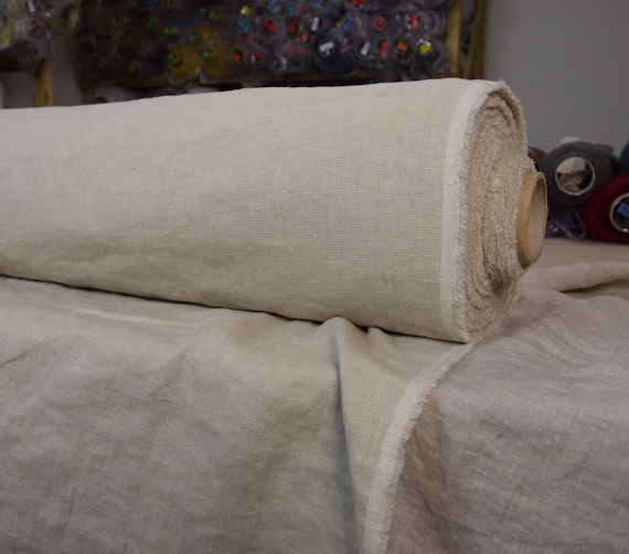 Linen-wool 85/15% fabric Magna Natural 175gsm. The color of not dyed flax. Washed and softened. Middle weigh. Temporarily OUT OF STOCK.