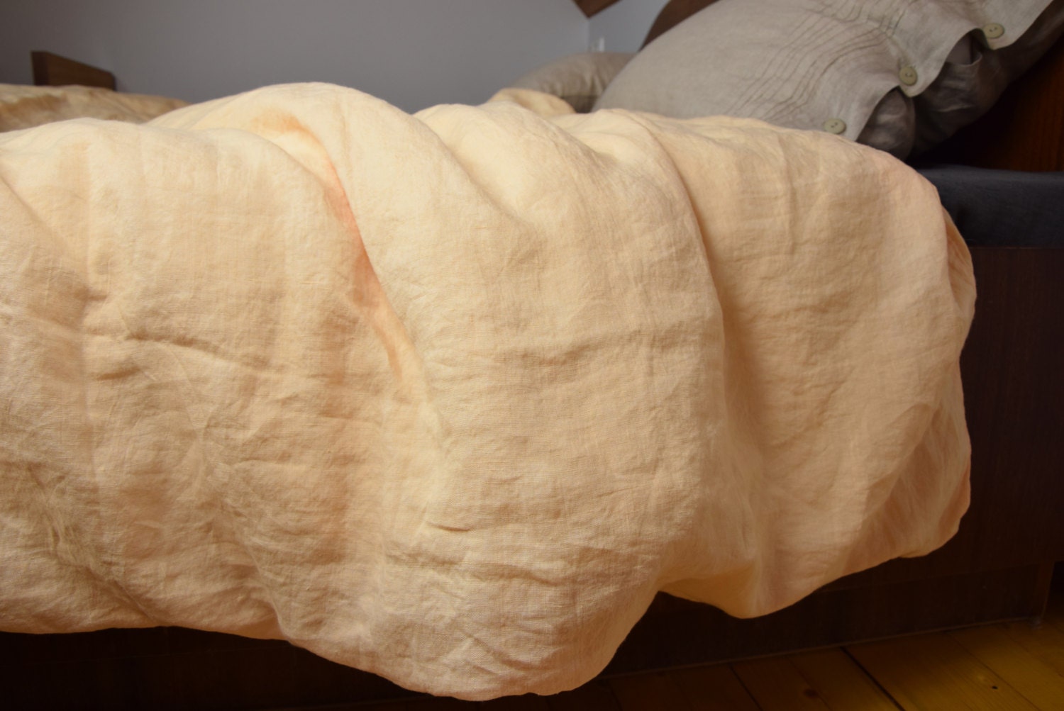 100 Linen Duvet Cover Midsummer Bedding Collection Cream