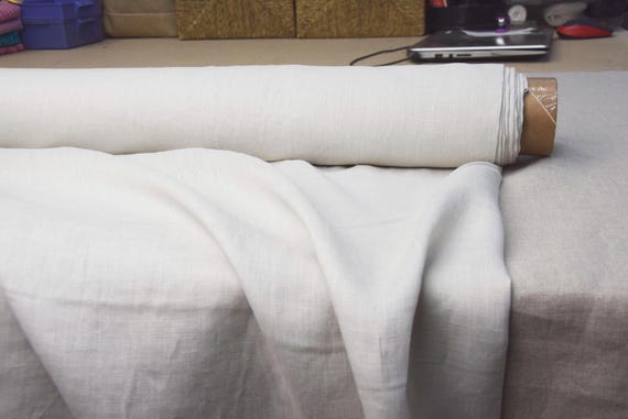 Linen Fabric "Aura Silver Gray", Lightweight 125gsm (3.7oz), Soft & Thin, Tightly Woven, Premium 100% Linen, Perfect for Summer! IN STOCK!