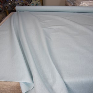 IN STOCK. Linen fabric Nata Water-Pro Milky Blue 280gsm. Light pale blue. Water-resistant. Water Proof. The last piece 1.10mx1.45m43x57 image 4