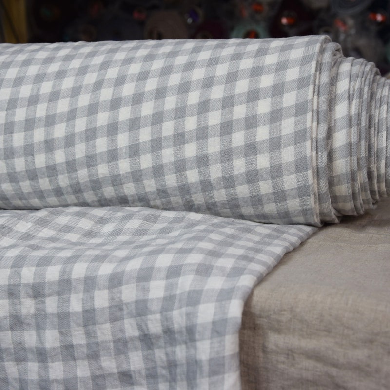 Grey Gingham - Etsy