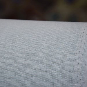 IN STOCK. Linen fabric Nata Water-Pro Milky Blue 280gsm. Light pale blue. Water-resistant. Water Proof. The last piece 1.10mx1.45m43x57 image 2