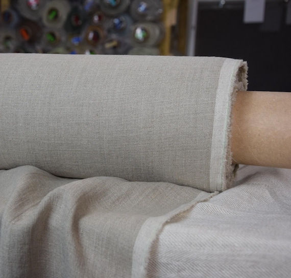 Pure 100% linen fabric Aurora Natural 160gsm (4.72 oz/yd2). Undyed flax. Washed-softened. The last piece 1.00x1.45m=39"x57"!
