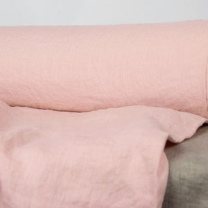 CUSTOM DYEING of linen fabrics. Pure Pink color. 100% linen, different weights 110-260gsm (3.20-7.70oz/yd2).
