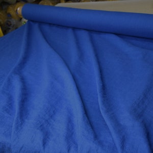 Pure linen fabric Gloria Classic Blue from LINENGRAPHY. Middle weight, dense, not sheer, plain.  Classic Blue is elegant in its simplicity, deep and saturated sky blue color. Aesthetic, strong and durable.
Natural, organic, eco-friendly, antistatic.