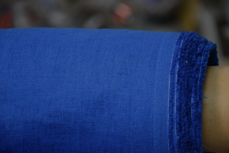 Pure linen fabric Gloria Classic Blue from LINENGRAPHY. Middle weight, dense, not sheer, plain.  Classic Blue is elegant in its simplicity, deep and saturated sky blue color. Aesthetic, strong and durable.
Natural, organic, eco-friendly, antistatic.