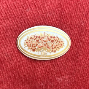 Vintage floral brooch signed Michaela Frey (r)