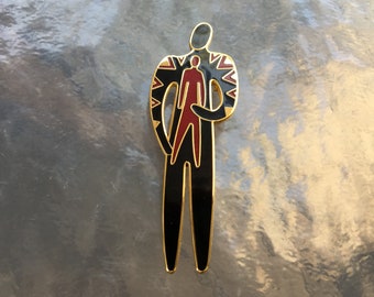 Vintage Laurel Burch brooch entitled “Shaman”