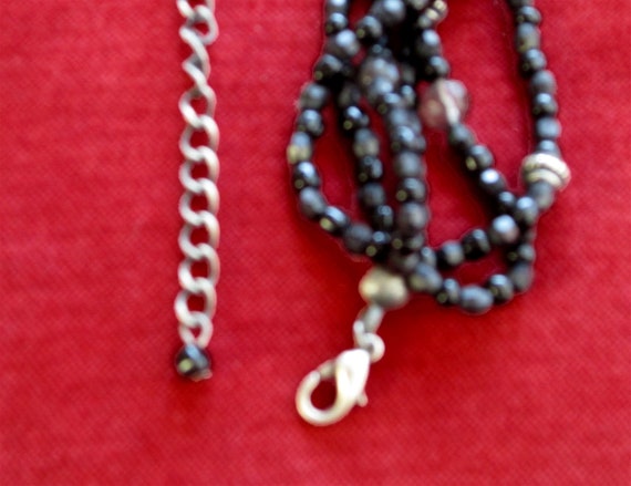 Vintage blush pink pressed wood fiber heishi beads torsade necklace estate jewelry r