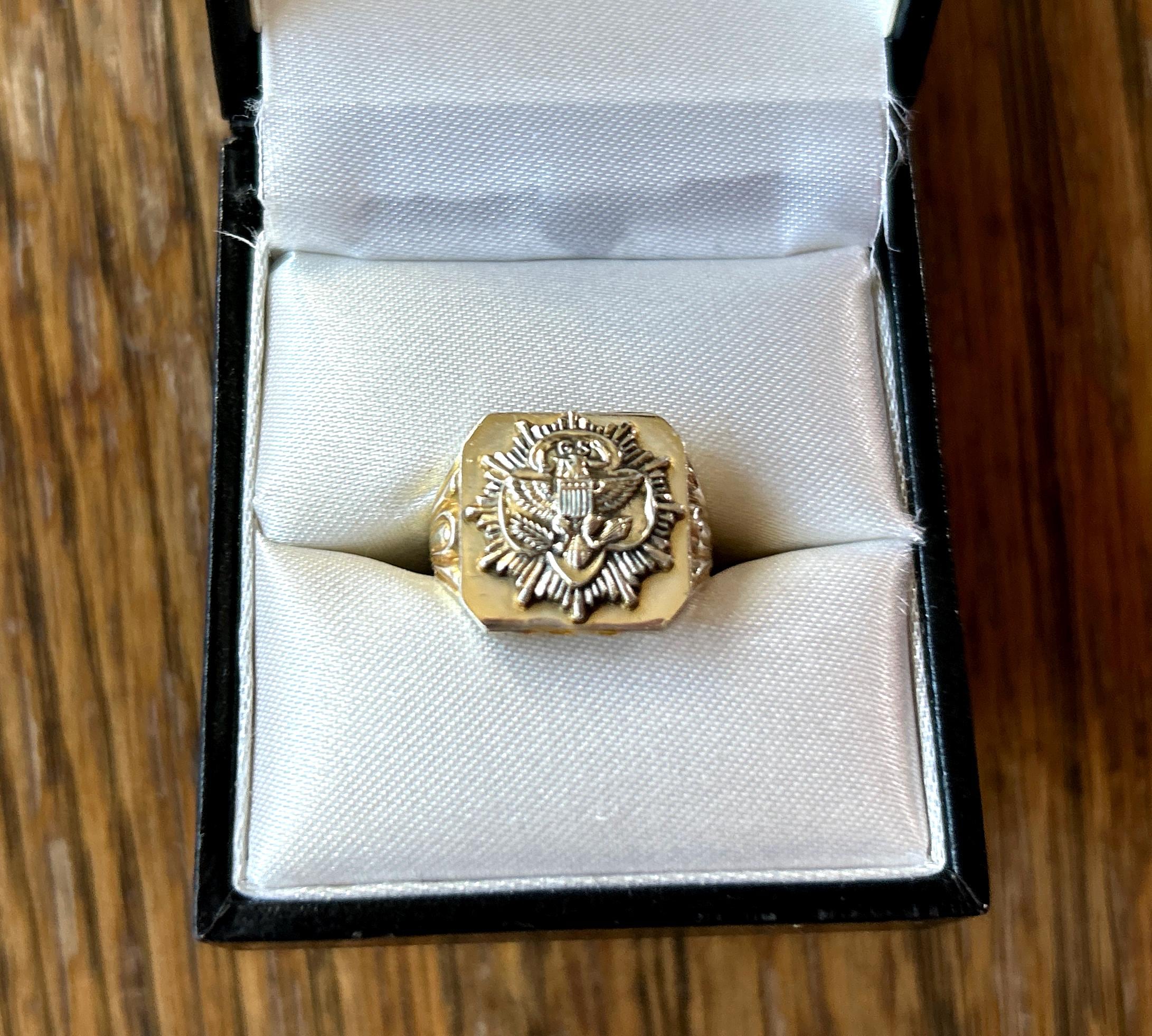 Jewelry Eagle Scout Signet Ring Girl Scout Gold Award Ring