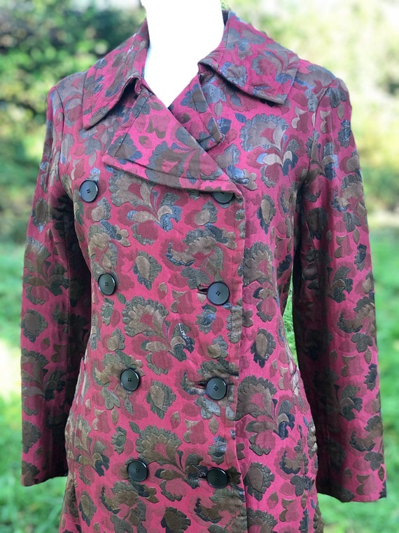 Vintage 1970s Jean Muir brocade coat