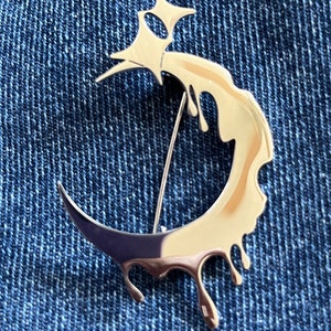 Melting Moon Brooch image 2