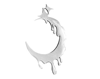 Melting Moon Brooch