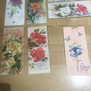 vintage 1950s/1960s Get Well Feel Better Cards Greeting Cards Checking In Be Well Message