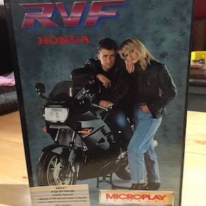 Rare Amiga 500 / 1000 / 2000 RVF Honda Micro-Style Video Computer Game 1989