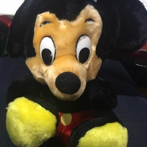Vintage 1980s/1970s RARE Mickey Mouse Plush Stuffed Animal Walt Disney