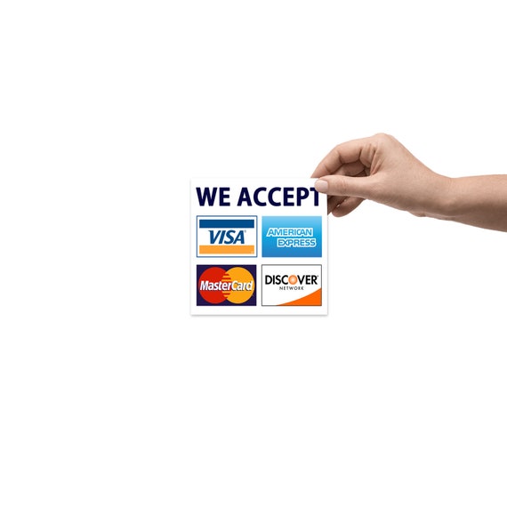 Credit Cards Accepted CGSignLab 27x18 Basic Black Window Cling 5-Pack Credit Cards Accepted CGSignLab 27x18 Basic Black Window Cling 5-Pack