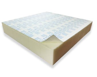 Set of 12 of VHB Double-Sided Foam Squares Adhesive 1 x 1 inch x 1/2 inch or 1 inch thick! - Permanent aggressive adhesive dots.