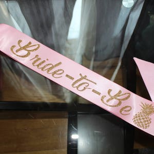 Custom bridal sash image 2