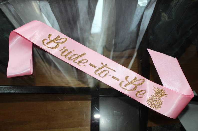 Custom bridal sash image 2