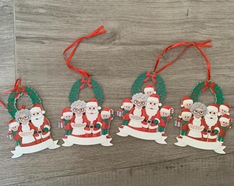 Santa and Mrs Claus Family Christmas ornament