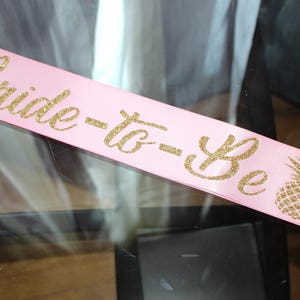 Custom bridal sash image 1
