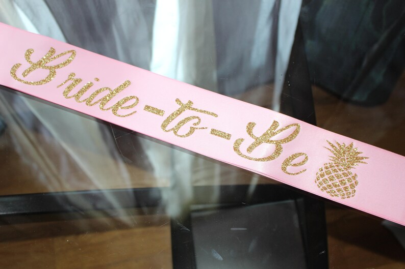 Custom bridal sash image 1